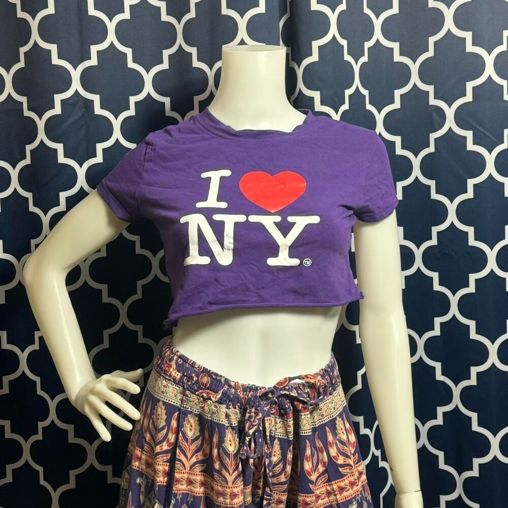 I Love New York Cropped T-shirt Size S